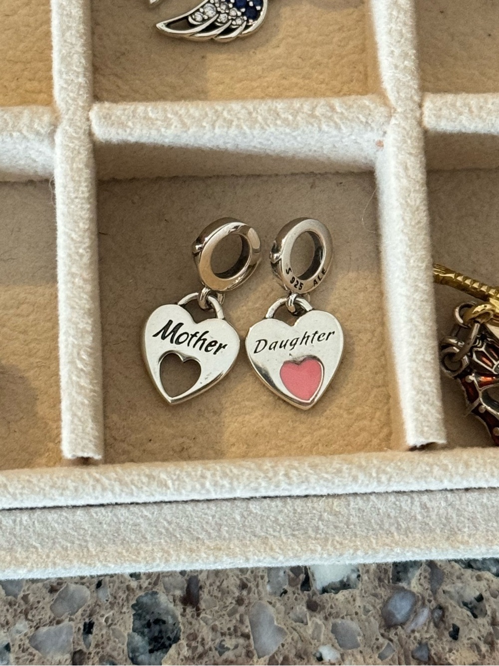 Pandora mother daughter charm
